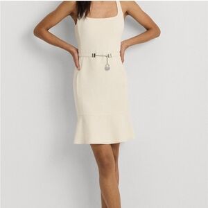 Ralph Lauren white dress with belt